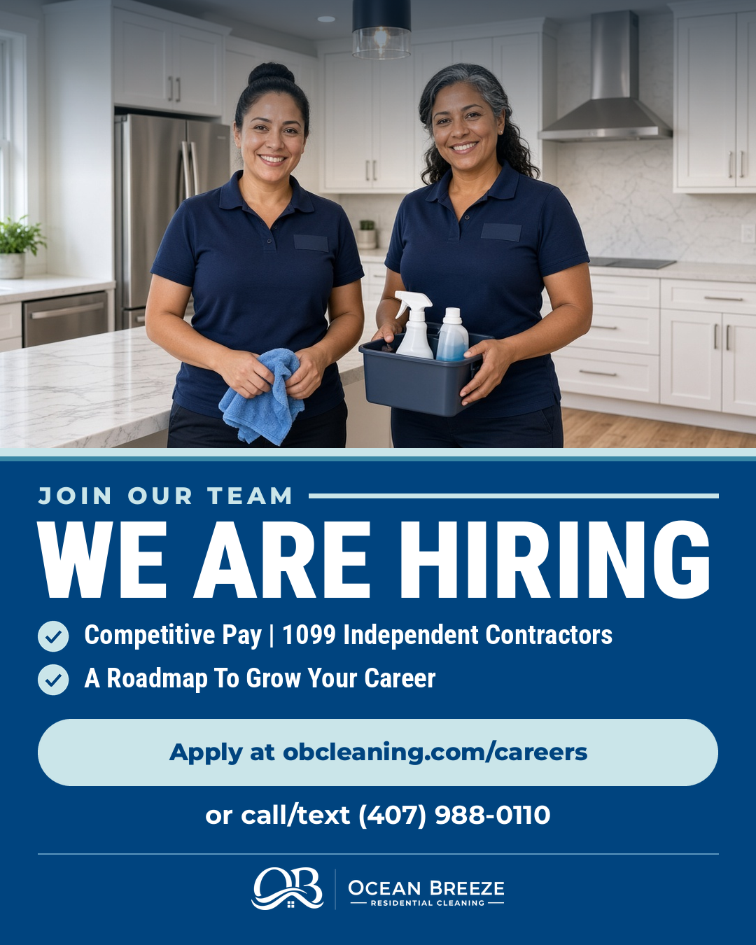 Join our team — we are hiring cleaning professionals in Orlando. Apply now.